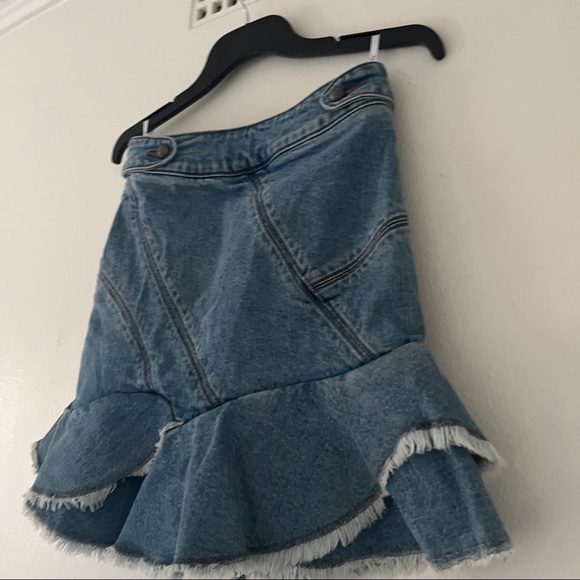 AJE Denim Mini Skirt • Classic Wash • Second Hand • Size 4AU RRP $295 - Picture 7 of 16